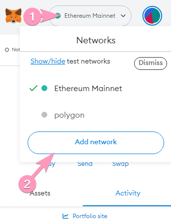 add new network metamask 2 add new network metamask 2