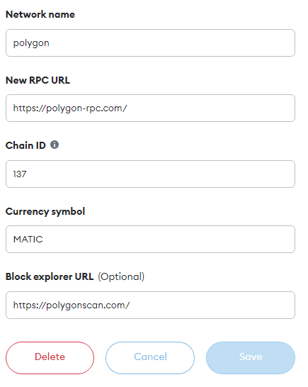 add new network metamask add new network metamask
