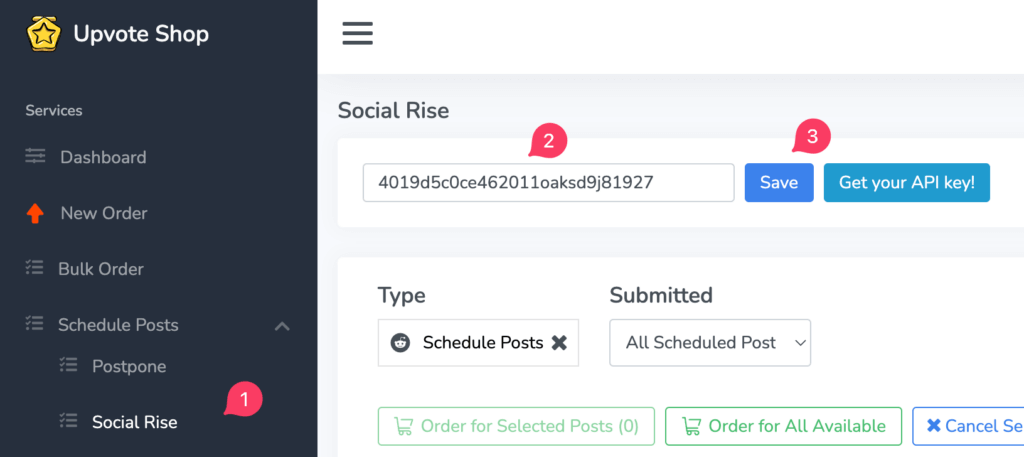 social rise api social rise api